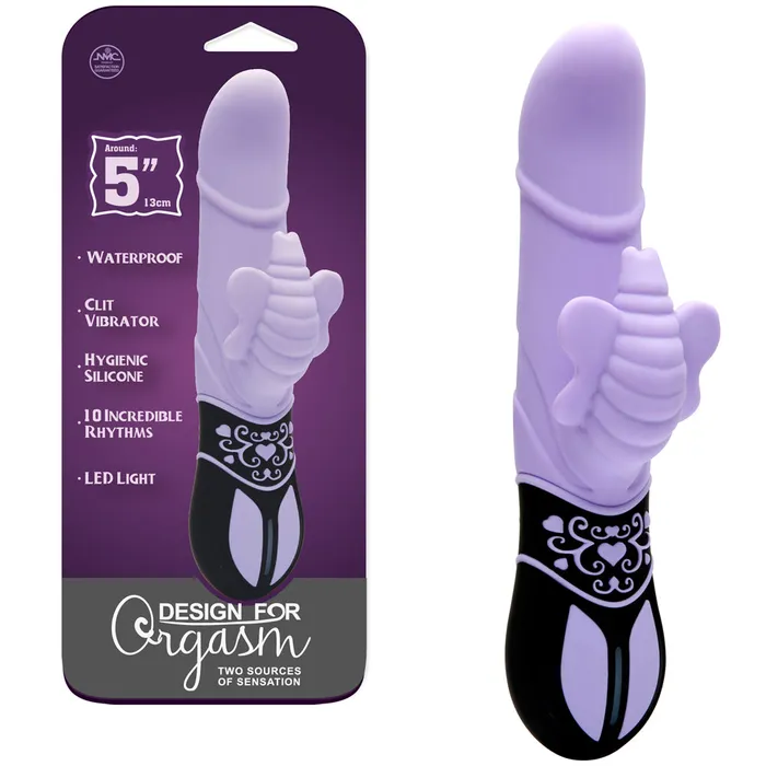 Design For Orgasm Butterfly GSpot Vibrator Purple Other Brands Vibrators