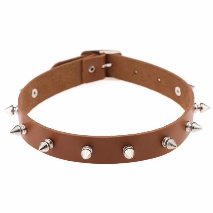 Vibrators CHASTITY CAGE CO Spiked Sissy Choker