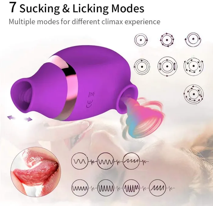 Female Sex Toys JazzToy SuckingLicking Clitoral Stimulator