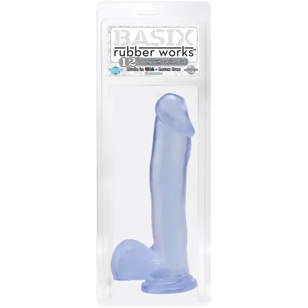 Basix Rubber Works 12 Dildo with Suction Cup Base Pipedream Female Sex Toys
