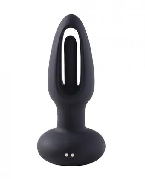 Honey Play Box Snuggy Flapping Anal Plug Vibrator Black Anal