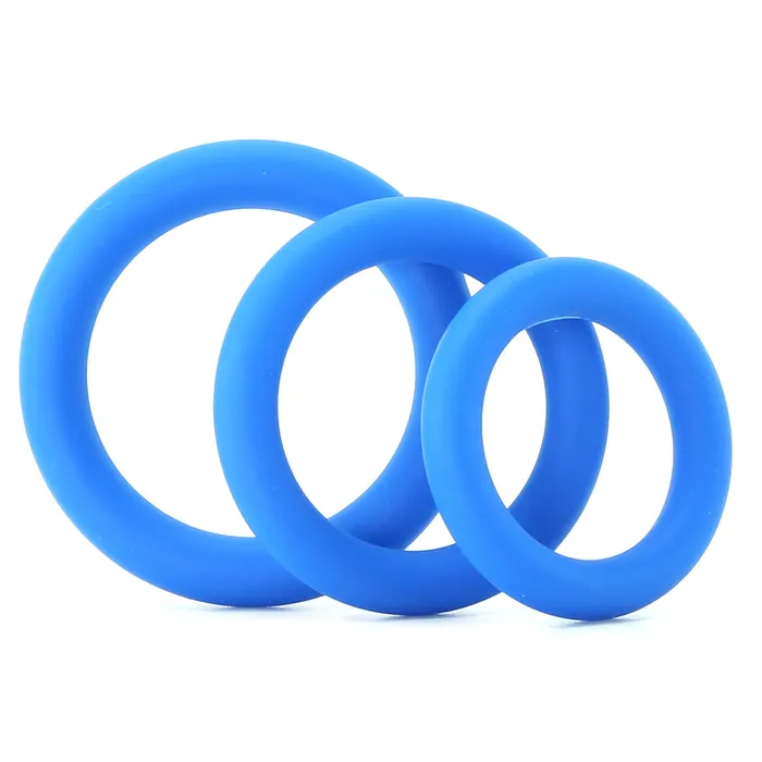 Nasstoys Dildos Ram Silicone Cock Rings 1 in Blue