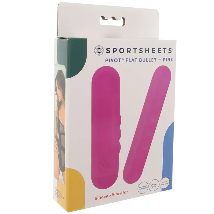 Sportsheets Vibrators Pivot Flat Bullet Vibe in Pink