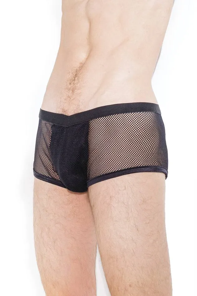 Coquette Female Sex Toys Coquette S5089 Mens Fishnet Boxer Brief Black