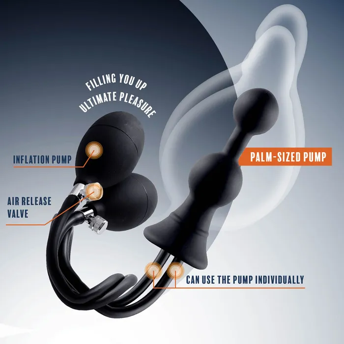 Excellent Power Strafe Inflatable Plug With Dual Pumps Excellent Power Male Sex Toys