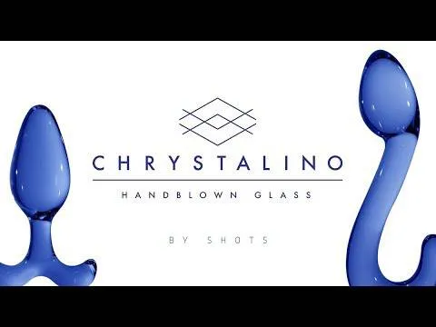Shots Toys Chrystalino Pin Glass Butt Plug Blue Shots Toys Anal