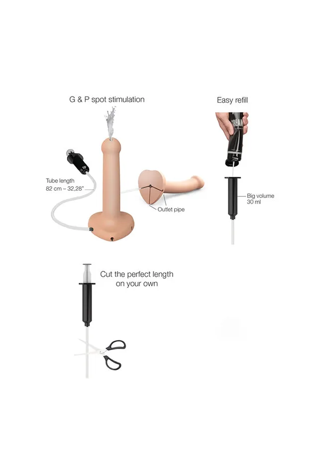 StraponMe Female Sex Toys StraponMe Squirting Cum Dildo Beige