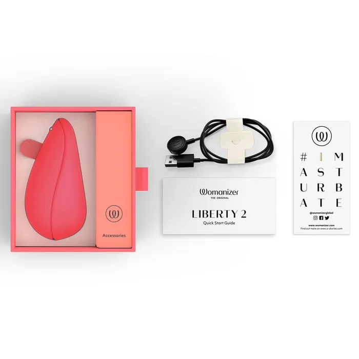 WOMANIZER Vibrators Womanizer Liberty 2 Pleasure Air Vibrant Rose