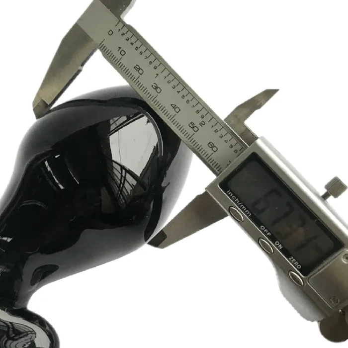 Anal Lovegasm 25 Wide Toy Big Black Classic Glass Plug