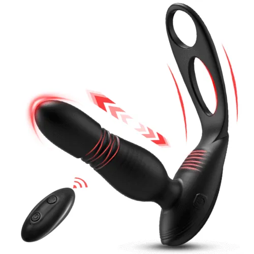 Male Sex Toys AcmeJoy Alston Thrusting Vibrating Prostate Massager
