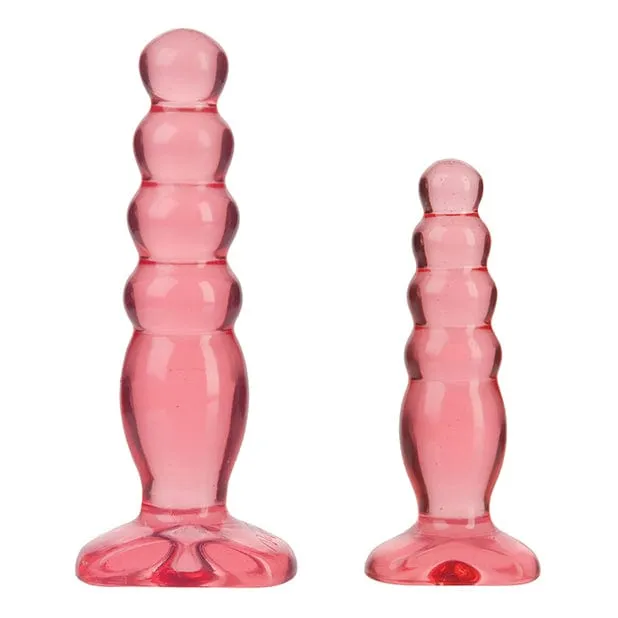 Anal Doc Johnson Crystal Jellies Anal Delight Trainer Kit Pink Doc Johnson