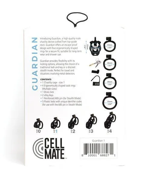 Sport Fucker Cellmate Guardian Chastity Cage Black 665 INC Male Sex Toys