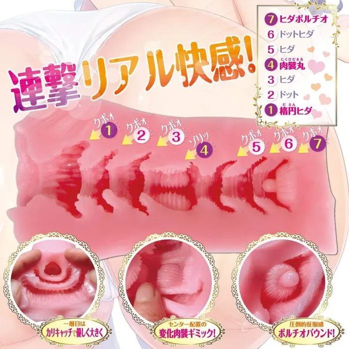 Vibrators Ride Japan Continuous Pleasure CQX Extreme Onahole Pink Ride Japan