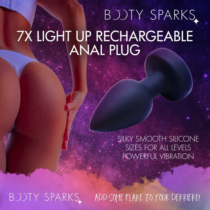BOOTY SPARKS LED LIGHT UP ANAL PLUG MEIDUM XR Brand Male Sex Toys