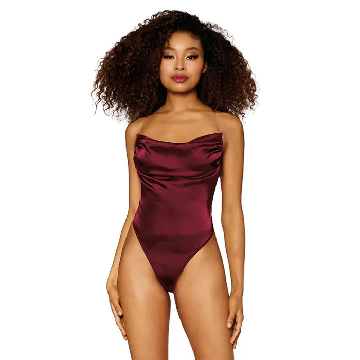 Dreamgirl International Dreamgirl Teddy Burgundy M Hanging Vibrators