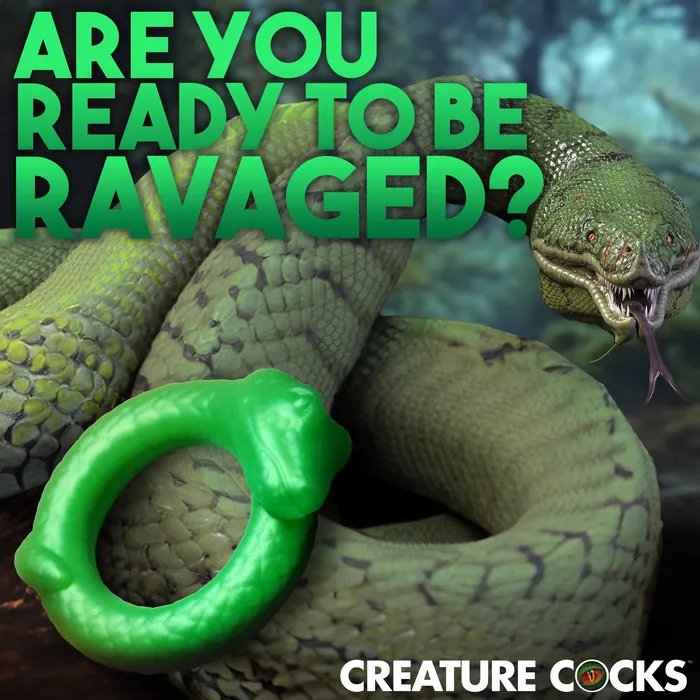 Male Sex Toys Creature Cocks Serpentine Silicone Cock Ring