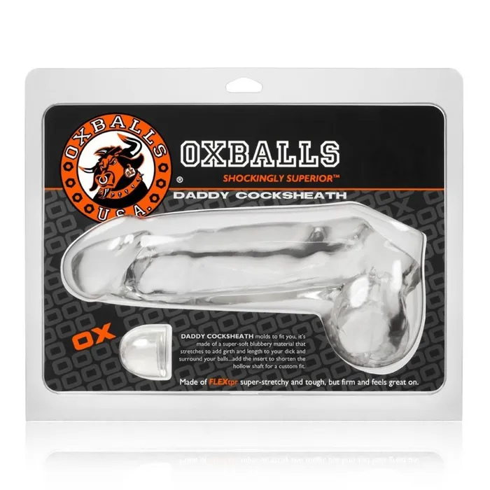 Dildos Oxballs Oxballs Daddy Cock Sheath Clear