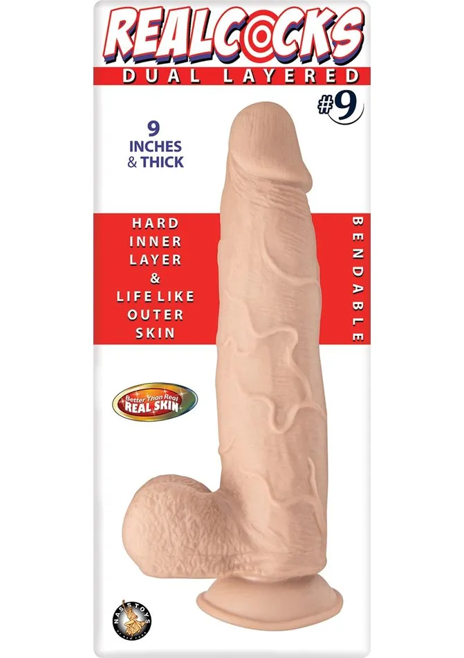 Dildos Realcocks Dual Layered 9 Bendable Thick Dildo Realcocks Dildos Realcocks Dual Layered 9 Bendable Thick Dildo Realcocks