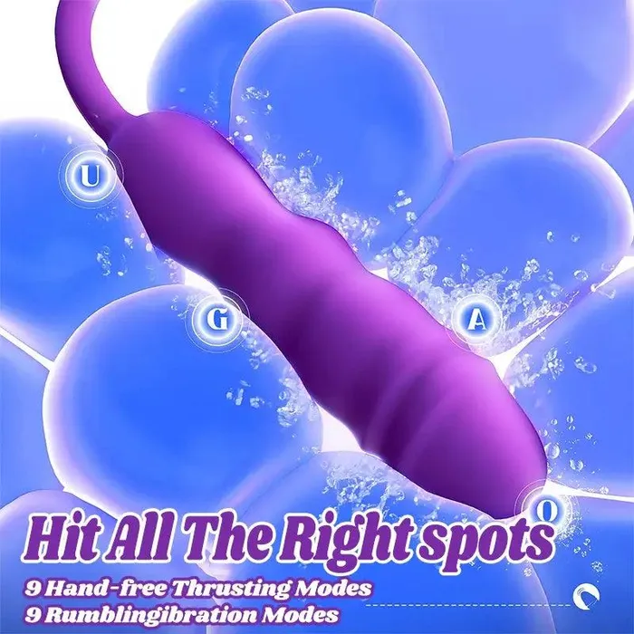 Inyarose Female Sex Toys 3in1 G Point Vibrating Telescopic Vibrator