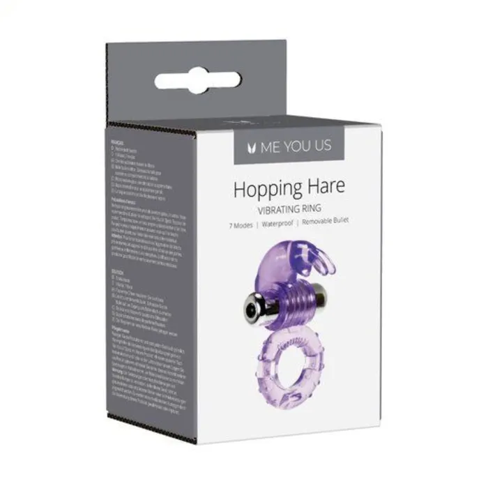 Me You Us Hopping Hare Vibrating Cock Ring Purple Me You Us Couples