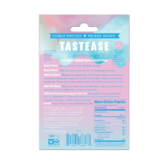 Mentionables Dildos Tastease Edible Pasties Cotton Candy Mentionables Dildos Tastease Edible Pasties Cotton Candy