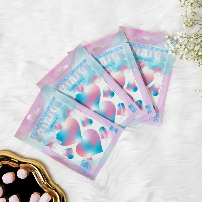 Mentionables Dildos Tastease Edible Pasties Cotton Candy Mentionables Dildos Tastease Edible Pasties Cotton Candy