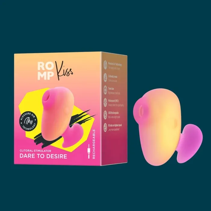 ROMP Kiss Clitoral Stimulator Peach ROMP Female Sex Toys