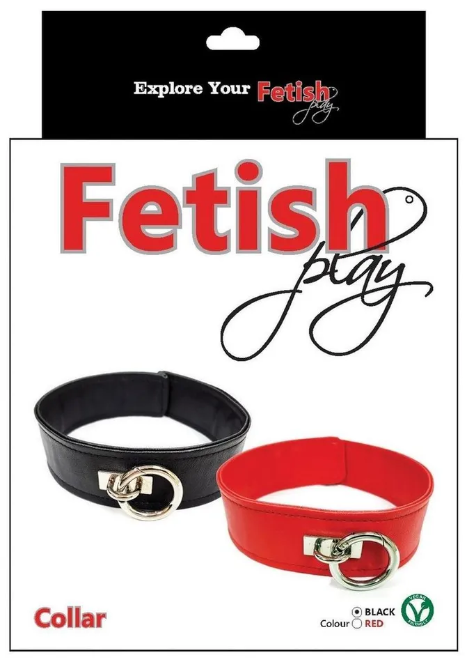 Rouge Couples Fetish Play Collar Vegan Leather