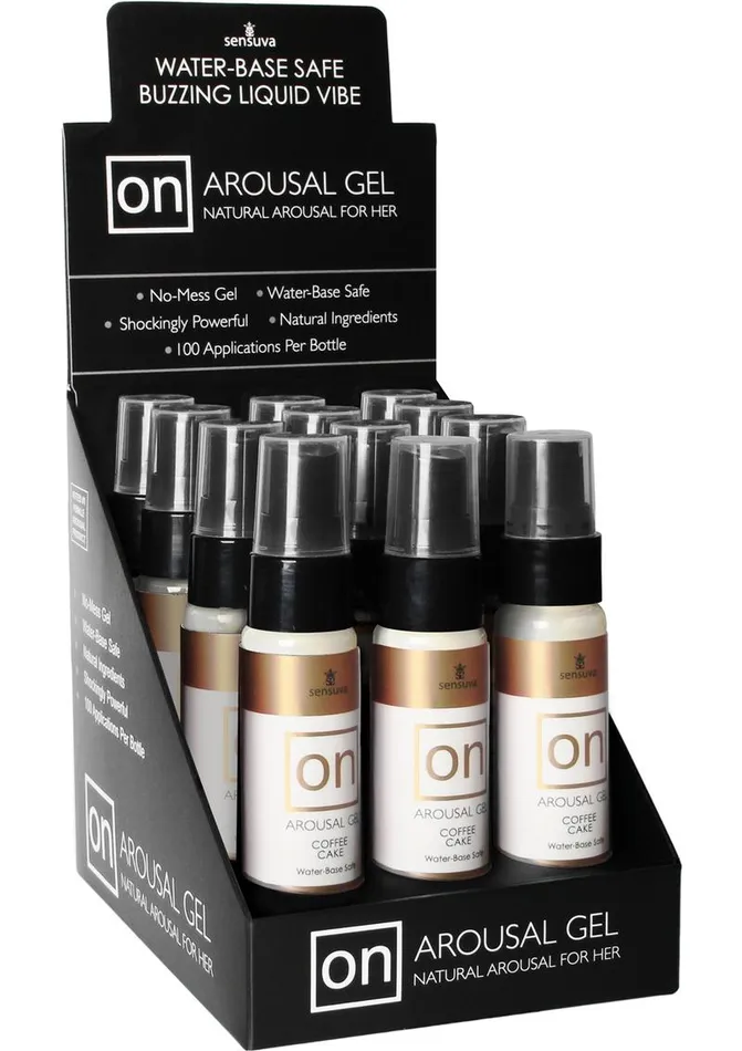 Sensuva On Arousal Gel Natural Arousal For Her Coffee Cake Flavor On for Her Anal