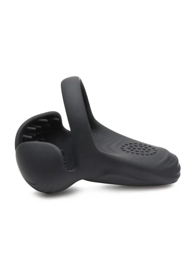 Trinity Men 10x Silicone Cock and Ball Ring with Taint Stim and Remote Control Trinity Men Male Sex Toys