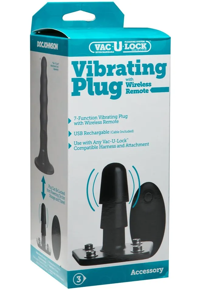 VacULock Vibrating Plug with Wireless Remote USB Rechargeable Harness Accessory VacULock Female Sex Toys VacULock Vibrating Plug with Wireless Remote USB Rechargeable Harness Accessory VacULock Female Sex Toys