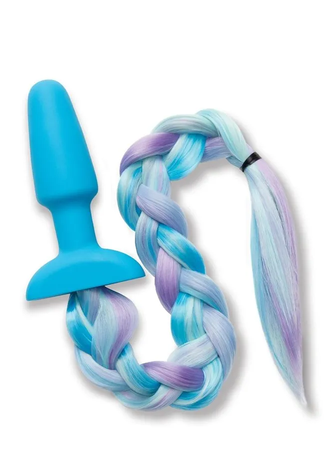 WhipSmart Silicone Plug 375in with Unicorn Tail Whipsmart Male Sex Toys