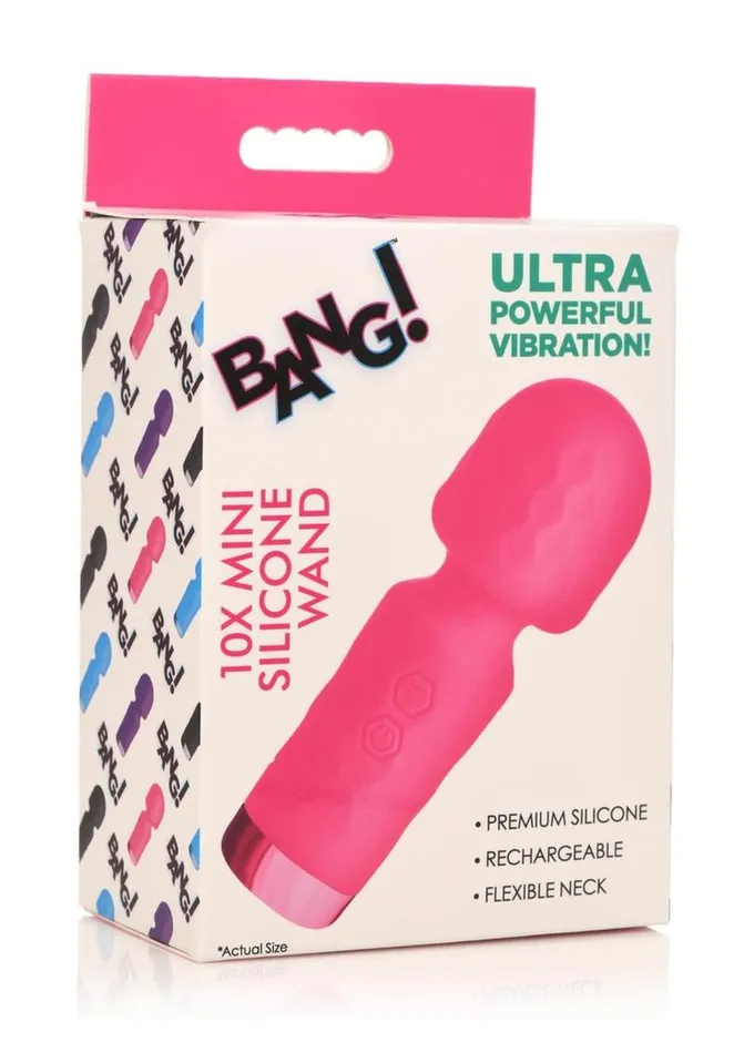 Bang 10x Mini Silicone Rechargeable Wand BANG Female Sex Toys