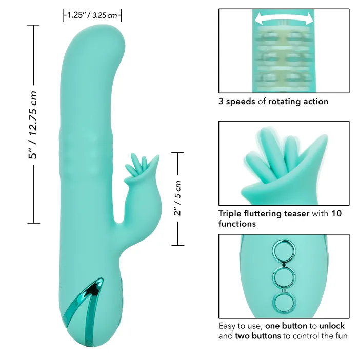 California Dreaming Bel Air Bombshell Teal CalExotics Vibrators