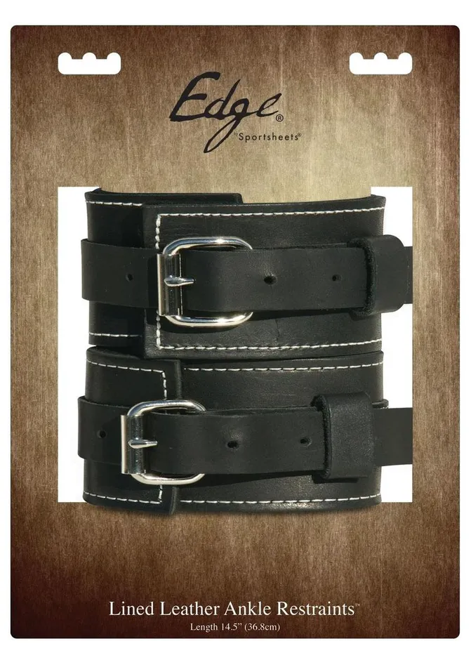 Edge Leather Adjustable Ankle Restraints Edge Male Sex Toys Edge Leather Adjustable Ankle Restraints Edge Male Sex Toys