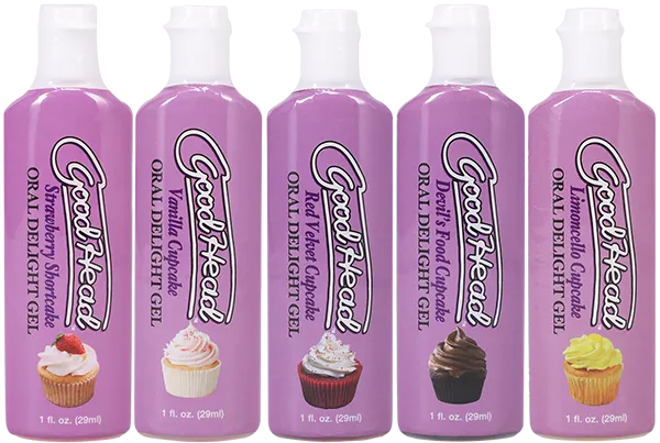 Enhancers Doc Johnson Oral Delight Gel Cupcakes 5 Pack