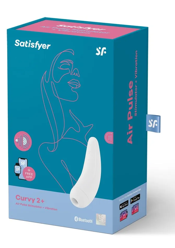 Female Sex Toys Satisfyer Satisfyer Curvy 2 Rechargeable Silicone Clitoral Stimulator