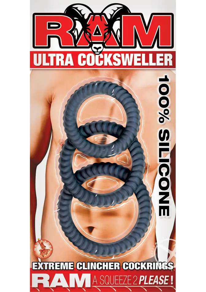 Male Sex Toys Ram Ram Ultra Cocksweller Silicone Cock Rings