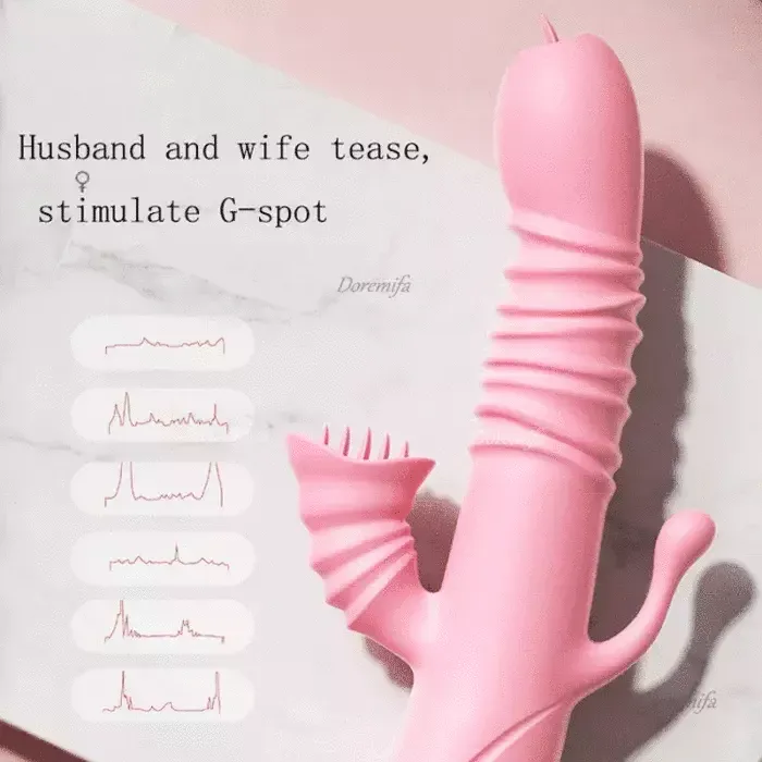 Male Sex Toys Tongue Licking Retractable Anal Stimulation Female Masturbator SIMU PARADISE