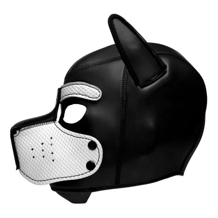 Vibrators XR Brands Master Series Spike Neoprene Puppy Hood White Vibrators XR Brands Master Series Spike Neoprene Puppy Hood White